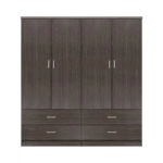 ΣΕΤ 2 ΤΜΧ ΝΤΟΥΛΑΠΑ 4ΦΥΛΛΗ ΜΕ 4 ΣΥΡΤΑΡΙΑ ZEBRANO 160X42X181 HM11349.01