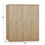 ΣΕΤ 2 ΤΜΧ ΝΤΟΥΛΑΠΑ 4ΦΥΛΛΗ SONAMA 160X42X181 HM11350.02