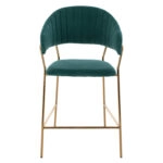 ΣΚΑΜΠΟ ΜΕΣΑΙΟΥ ΥΨΟΥΣ HM8734.03 THEODORE ΒΕΛΟΥΔΟ ΚΥΠΑΡΙΣΣΙ ΕΠΙΧΡΥΣΟ ΣΚΕΛΕΤΟ 60x55x100Y εκ.