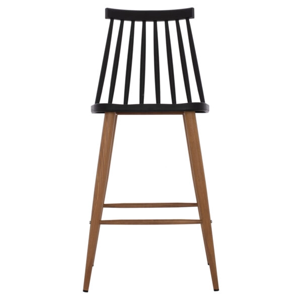 ΣΚΑΜΠΟ ΜΠΑΡ VANESSA ΜΑΥΡΟ ΜΕΣΑΙΟΥ ΥΨΟΥΣ HM9300.02  43x45x97Υεκ.