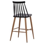 ΣΚΑΜΠΟ ΜΠΑΡ VANESSA ΜΑΥΡΟ ΜΕΣΑΙΟΥ ΥΨΟΥΣ HM9300.02  43x45x97Υεκ.