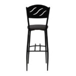 ΣΚΑΜΠΩ ΜΠΑΡ ΜΑΥΡΟ ΜΕΤΑΛΛΙΚΟ ΚΥΜΑ ΜΕ PU ΚΑΦΕ 40x44x114 εκ