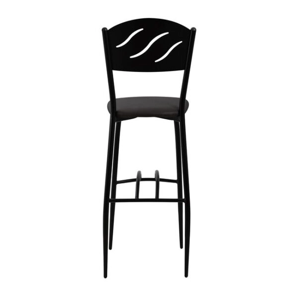 ΣΚΑΜΠΩ ΜΠΑΡ ΜΑΥΡΟ ΜΕΤΑΛΛΙΚΟ ΚΥΜΑ ΜΕ PU ΚΑΦΕ 40x44x114 εκ