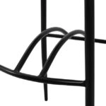 ΣΚΑΜΠΩ ΜΠΑΡ ΜΑΥΡΟ ΜΕΤΑΛΛΙΚΟ ΚΥΜΑ ΜΕ PU ΚΑΦΕ 40x44x114 εκ