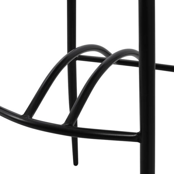 ΣΚΑΜΠΩ ΜΠΑΡ ΜΑΥΡΟ ΜΕΤΑΛΛΙΚΟ ΚΥΜΑ ΜΕ PU ΚΑΦΕ 40x44x114 εκ