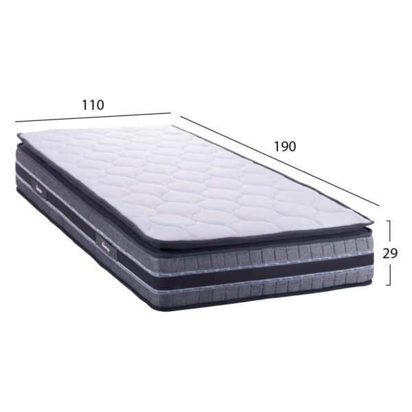 ΣΤΡΩΜΑ DREAMTOPIA FRANKLIN HM657.110 BONNELL SPRING ΜΕ ΑΝΩΣΤΡΩΜΑ 110x190 εκ.