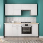 ΣΥΝΘΕΣΗ ΚΟΥΖΙΝΑΣ ΜΕΛΑΜΙΝΗ ΛΕΥΚΗ ΠΑΓΚΟΣ ΜΕ ΟΨΗ ΜΠΕΖ ΜΑΡΜΑΡΟ 200x47x84,8Υεκ.HM2470.01