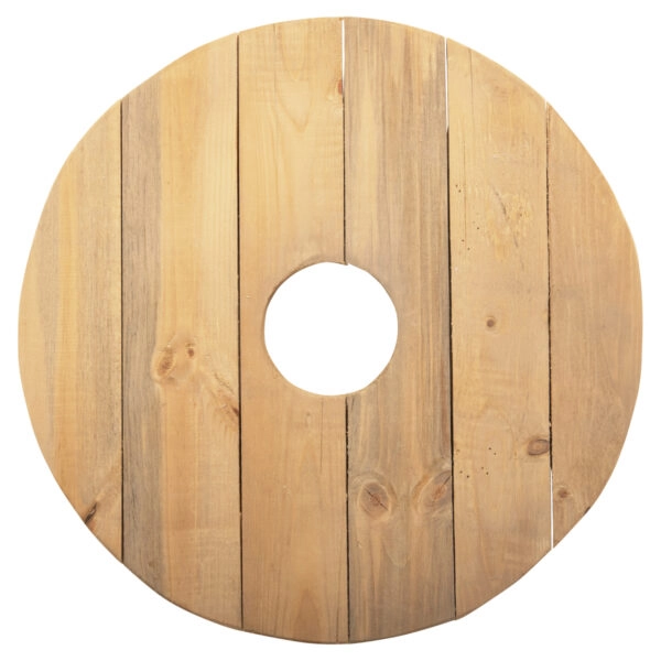 ΤΡΑΠΕΖΑΚΙ ΟΜΠΡΕΛΑΣ Φ40 ΞΥΛΟ ΠΕΥΚΟΥ ΜΕ ΥΠΟΣΤΗΡΙΓΜΑΤΑ HM6108