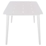 ΤΡΑΠΕΖΙ ΑΛΟΥΜΙΝΙΟΥ ΟΡΘΟΓΩΝΙΟ JEROM HM6058.01 ΛΕΥΚΟ 180X90X74Υεκ.