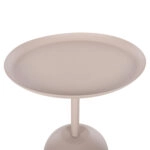 ΤΡΑΠΕΖΙ ΒΟΗΘΗΤΙΚΟ ΣΤΡΟΓΓΥΛΟ DELBEL HM4265.10 ΜΕΤΑΛΛΟ ΣΕ ΕΚΡΟΥ Φ45,5x58,5 εκ.