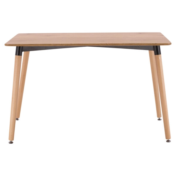 ΤΡΑΠΕΖΙ MINIMAL HM008.04 ΦΥΣΙΚΟ ΞΥΛΙΝΑ ΠΟΔΙΑ ΟΞΙΑ 120Χ80X73Υ εκ.