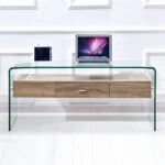 ΤΡΑΠΕΖΙ ΣΑΛΟΝΙΟΥ AVAN 1ΤΕΜΑΧΙΟ ΓΥΑΛΙ ΚΑΙ MDF 110Χ55Χ35Υεκ. HM8090