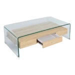 ΤΡΑΠΕΖΙ ΣΑΛΟΝΙΟΥ AVAN 1ΤΕΜΑΧΙΟ ΓΥΑΛΙ ΚΑΙ MDF 110Χ55Χ35Υεκ. HM8090