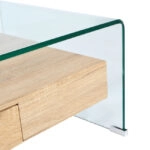 ΤΡΑΠΕΖΙ ΣΑΛΟΝΙΟΥ AVAN 1ΤΕΜΑΧΙΟ ΓΥΑΛΙ ΚΑΙ MDF 110Χ55Χ35Υεκ. HM8090