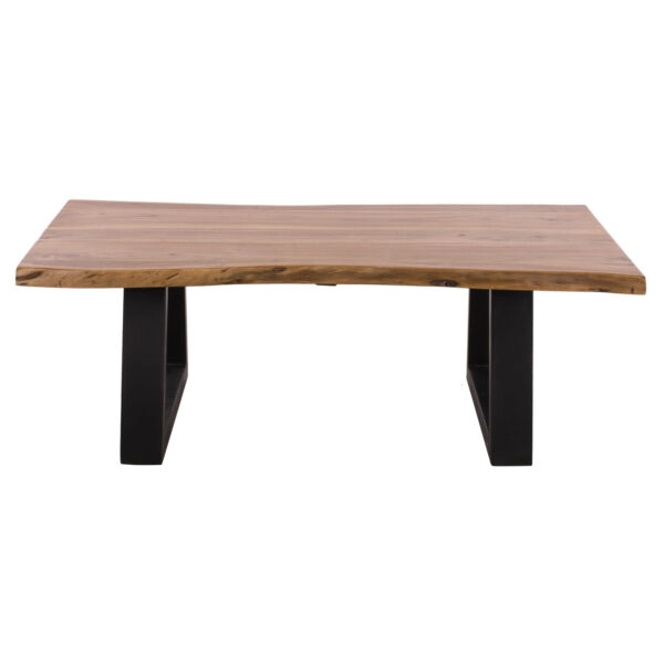 ΤΡΑΠΕΖΙ ΣΑΛΟΝΙΟΥ MONTANA 4εκ. ΠΑΧΟΣ ΜΑΣΙΦ ΞΥΛΟ ΑΚΑΚΙΑΣ ΦΥΣΙΚΟ HM8166.11 115x63x40Υ εκ.