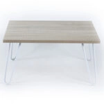 ΤΡΑΠΕΖΙ ΣΑΛΟΝΙΟΥ DIANE HM9180.01 SONAMA ΛΕΥΚΟ 60x60x29Y εκ.