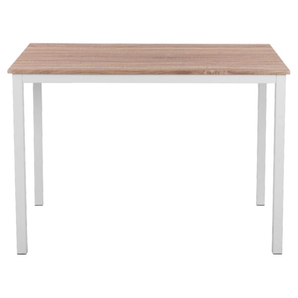 ΤΡΑΠΕΖΙ ΤΡΑΠΕΖΑΡΙΑΣ PANYA HM8332.02, 110X70Χ76, SONOMA, ΛΕΥΚΑ ΠΟΔΙΑ