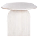 ΤΡΑΠΕΖΙ ΤΡΑΠΕΖΑΡΙΑΣ ΟΒΑΛ ΗΟΝΚΥ HM9690 ΜΑΣΙΦ ΞΥΛΟ MANGO ΣΕ ΛΕΥΚΟ 180,5x90,5x76Υεκ.