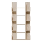 Βιβλιοθήκη Charles  μελαμίνης φυσικό 90x31x182,5εκ