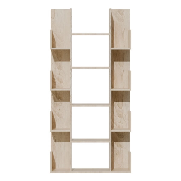 Βιβλιοθήκη Charles  μελαμίνης φυσικό 90x31x182,5εκ