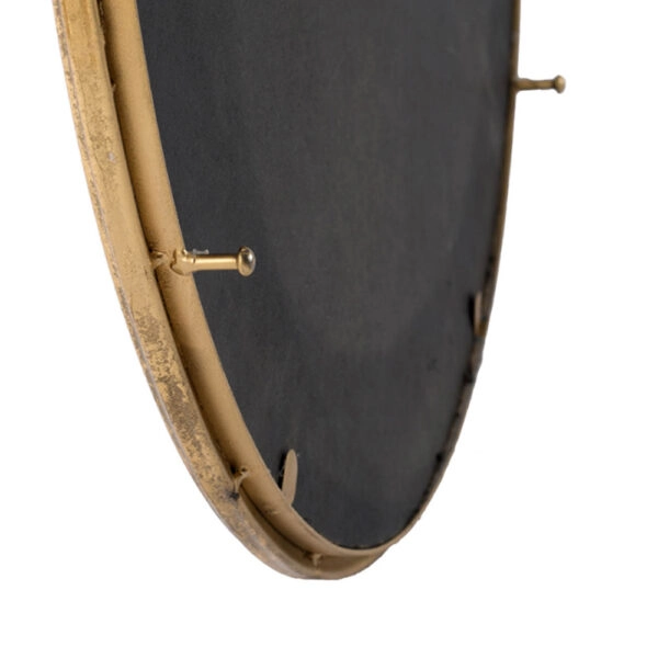 Artekko Mirror Χρυσός Μεταλλικός Καθρέπτης Τοίχου (57x4.5x72)cm