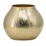 Artekko Trophy Διακοσμητικό Βάζο/Δοχείο Αλουμίνιο Χρυσό (28x28x22.5)cm