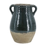 Artekko Antique Πράσινο Βάζο από Τερακότα (24.5x24.5x33)cm