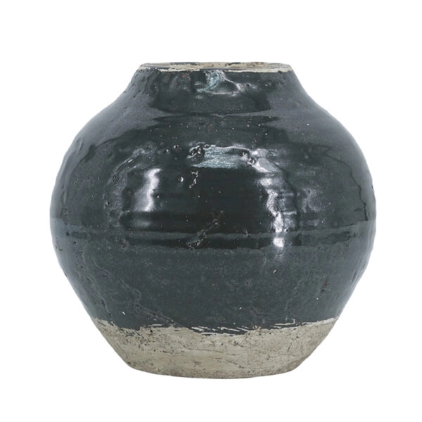 Artekko Antique Πράσινο Βάζο από Τερακότα (25x25x24)cm