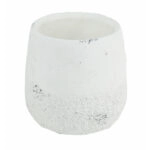Artekko Cement Βάζο Κασπώ Τσιμεντένιο Λευκό (13x13x13)cm