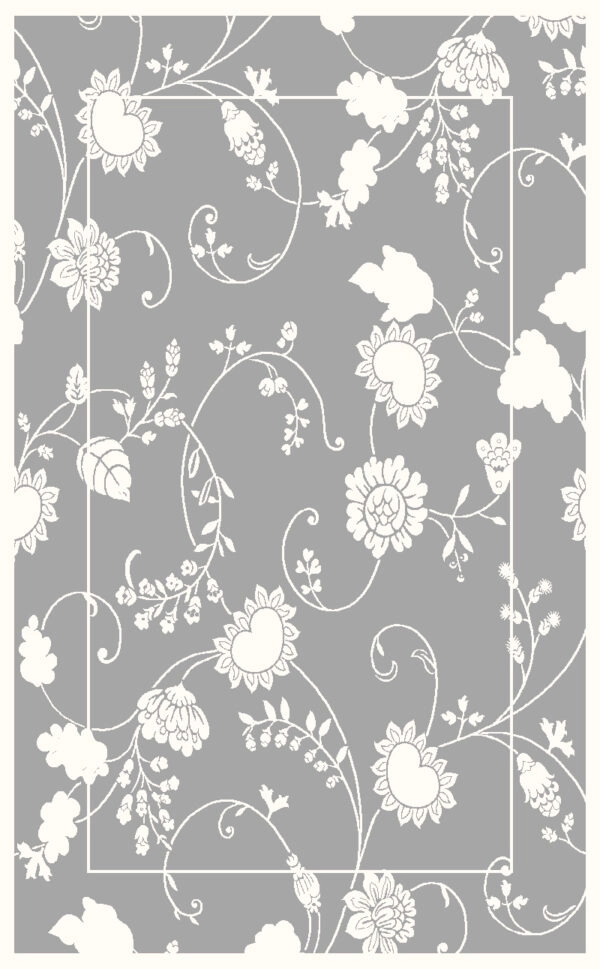 ΧΑΛΙ MUSE 59004/W SILVER CREAM - 160cm x 235cm