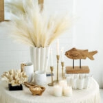 Artekko Coral Μπεζ Διακοσμητικό Κοράλλι Ρητίνης σε Βάση (28x18x22)cm