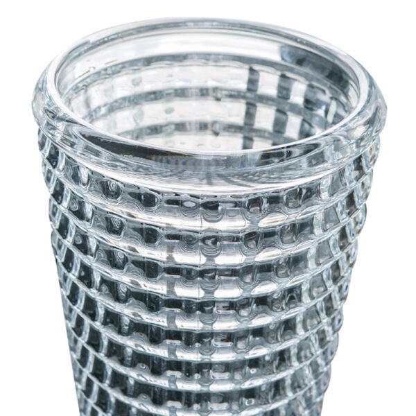 Artekko Glassy Γυάλινο Διάφανο Βάζο (12.5x12.5x22.5)cm