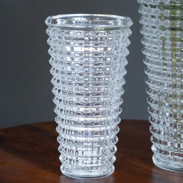 Artekko Glassy Γυάλινο Διάφανο Βάζο (12.5x12.5x22.5)cm