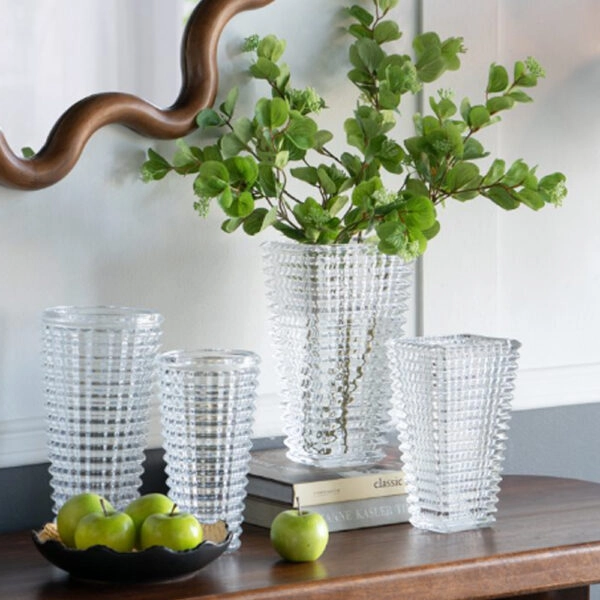 Artekko Glassy Γυάλινο Διάφανο Βάζο (15x15x27.5)cm