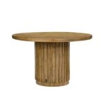 Woody Τραπεζαρία από Ξύλο Mango Καφέ (120x120x76)cm