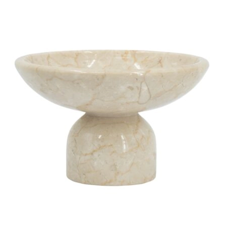 Artekko Marble Μπεζ Μαρμάρινο Μπολ (18x18x10)cm