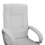 ΚΑΡΕΚΛΑ ΓΡΑΦΕΙΟΥ CHANDER HM1092.02 ΛΕΥΚΗ 63x66x116 εκ.