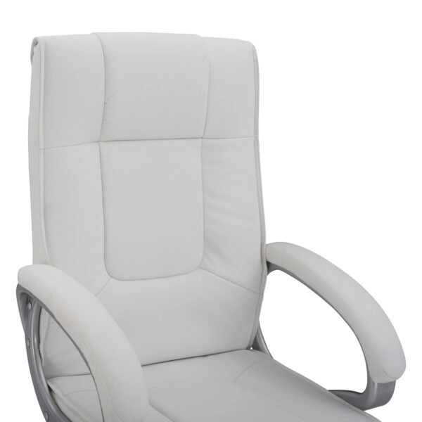 ΚΑΡΕΚΛΑ ΓΡΑΦΕΙΟΥ CHANDER HM1092.02 ΛΕΥΚΗ 63x66x116 εκ.