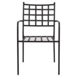 ΜΕΤΑΛΛΙΚΗ ΠΟΛΥΘΡΟΝΑ REAGAN HM5508 ΣΕ ΜΑΥΡΗ ΑΠΟΧΡΩΣΗ 46x58x88 cm