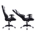 ΠΟΛΥΘΡΟΝΑ GAMING DARIUS HM1072.04 ΜΑΥΡΗ-ΛΕΥΚΗ 66,5x70x(122-129) cm