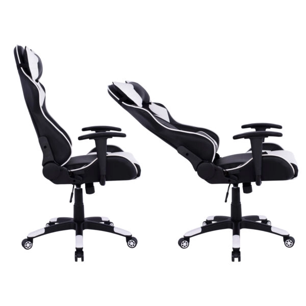 ΠΟΛΥΘΡΟΝΑ GAMING DARIUS HM1072.04 ΜΑΥΡΗ-ΛΕΥΚΗ 66,5x70x(122-129) cm