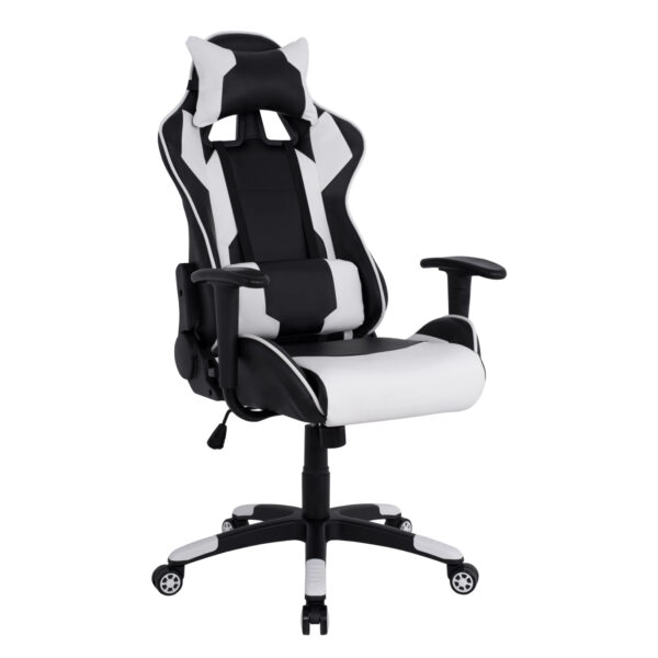 ΠΟΛΥΘΡΟΝΑ GAMING DARIUS HM1072.04 ΜΑΥΡΗ-ΛΕΥΚΗ 66,5x70x(122-129) cm