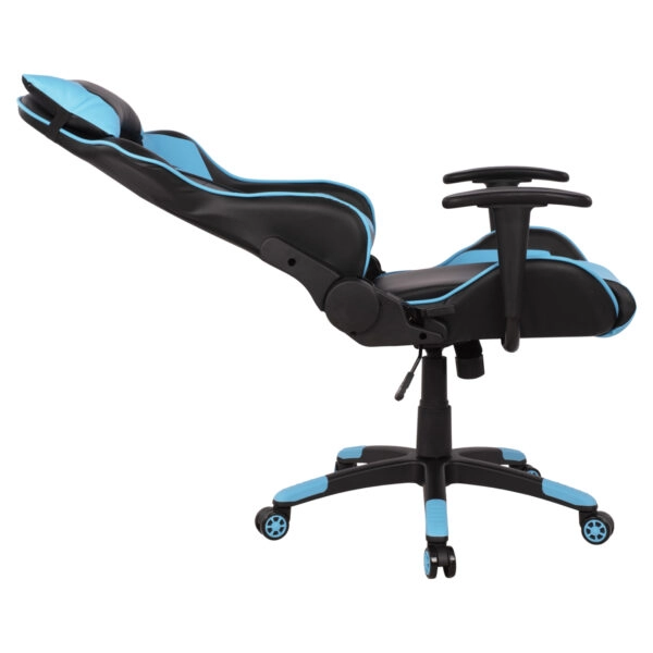 ΠΟΛΥΘΡΟΝΑ GAMING DARIUS HM1072.08 ΜΑΥΡΗ-ΣΙΕΛ 66,5x70x(122-129) cm
