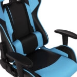ΠΟΛΥΘΡΟΝΑ GAMING DARIUS HM1072.08 ΜΑΥΡΗ-ΣΙΕΛ 66,5x70x(122-129) cm