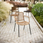 HANG ΚΑΡΕΚΛΑ ΦΥΣΙΚΟ ΣΚΟΥΡΟ 48x61xH83cm