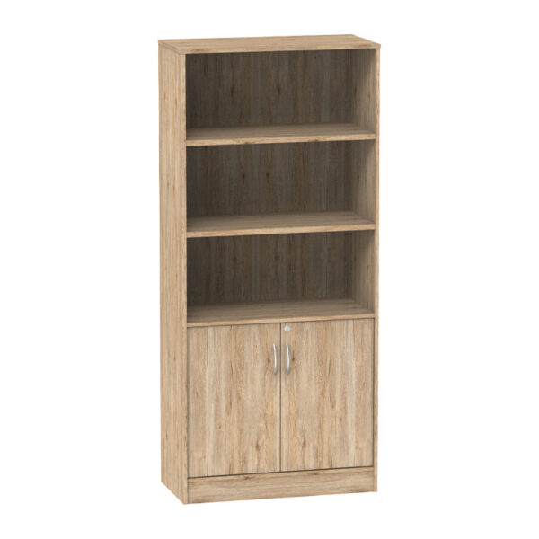 Βιβλιοθήκη Anze  φυσικό μελαμίνης 80x40x180εκ