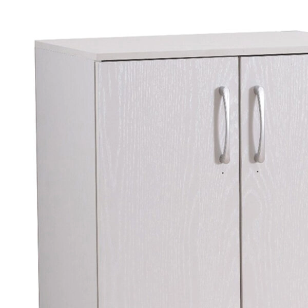 Παπουτσοθήκη-ντουλάπι Shordo λευκό-oak μελαμίνης 60x40.5x80εκ