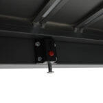 Τραπέζι επεκτεινόμενο Lafla αλουμινίου ανθρακί 160-240x90x75εκ