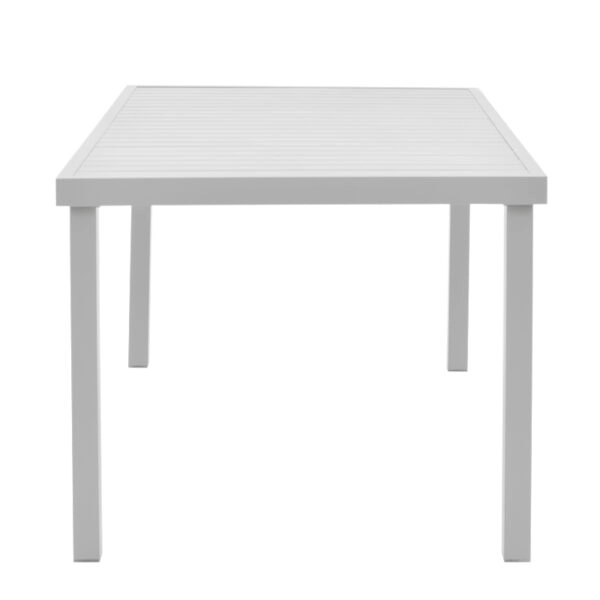 Τραπέζι Kliton  αλουμινίου λευκό 150x80x74εκ