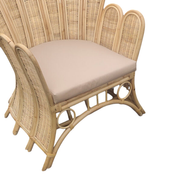 Ðïëõèñüíá Fragia Inart ìå ìðåæ ìáîéëÜñé-öõóéêü rattan 103x90x120åê